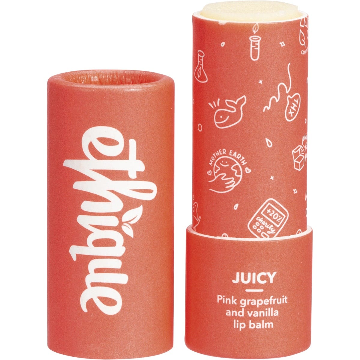 Ethique Lip Balm Juicy Pink Grapefruit & Vanilla 9g