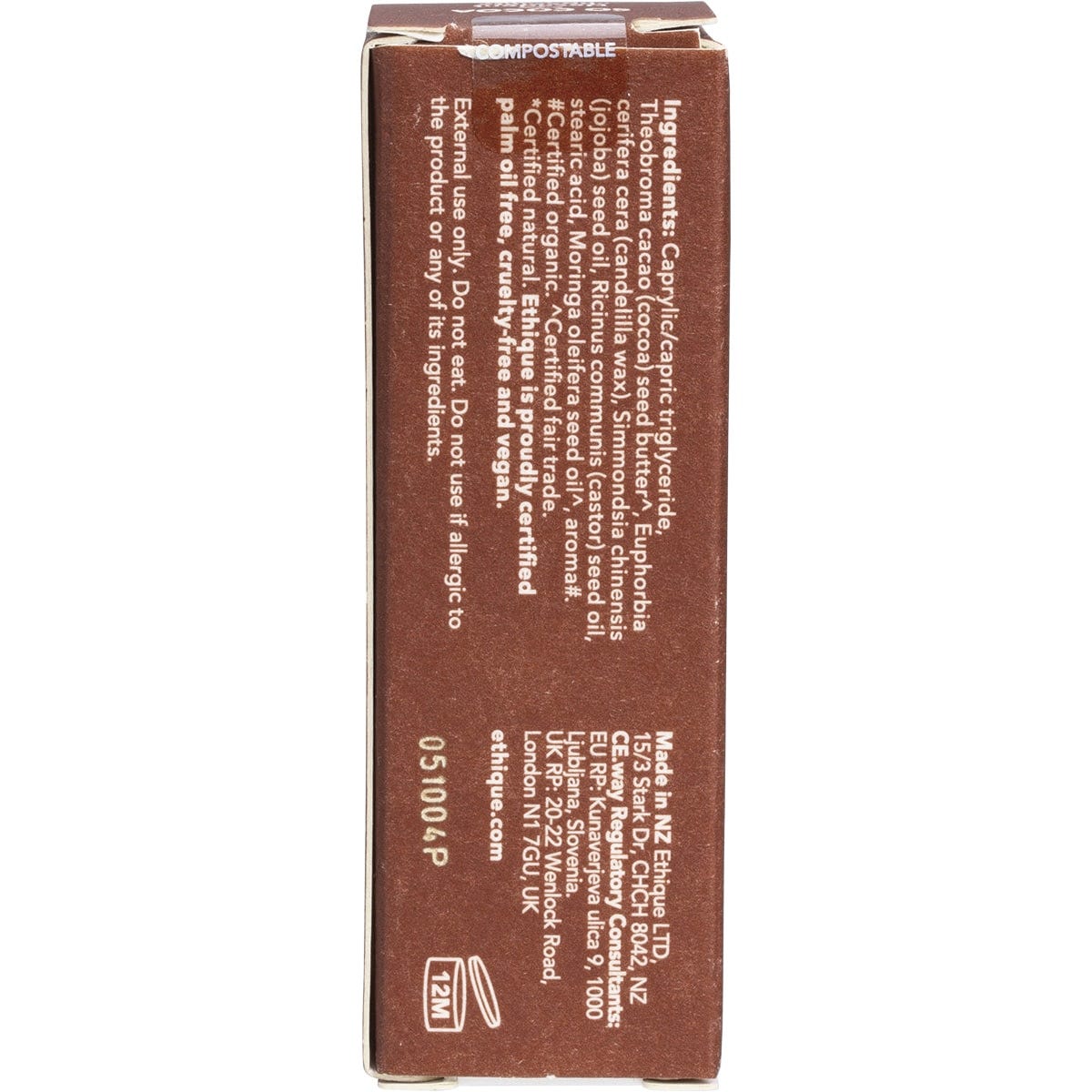 Ethique Lip Balm So Cocoa Chocolate 9g