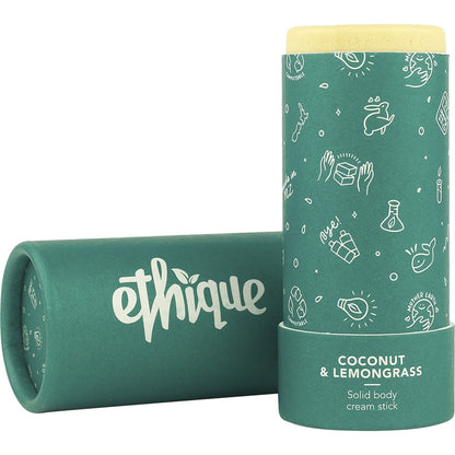 Ethique Solid Body Cream Stick Coconut & Lemongrass 100g