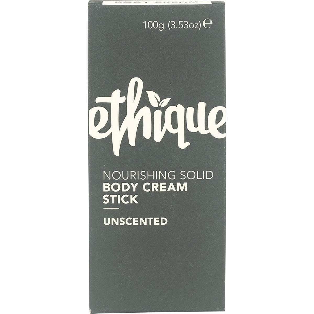 Ethique Solid Body Cream Stick Unscented 100g