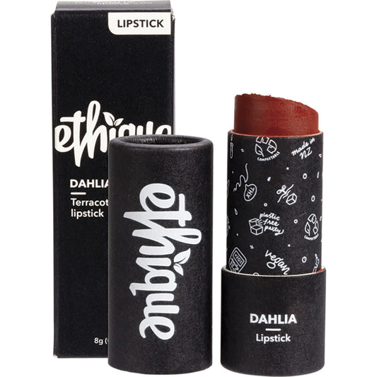 Ethique Lipstick Dahlia Terracotta Brown 8g