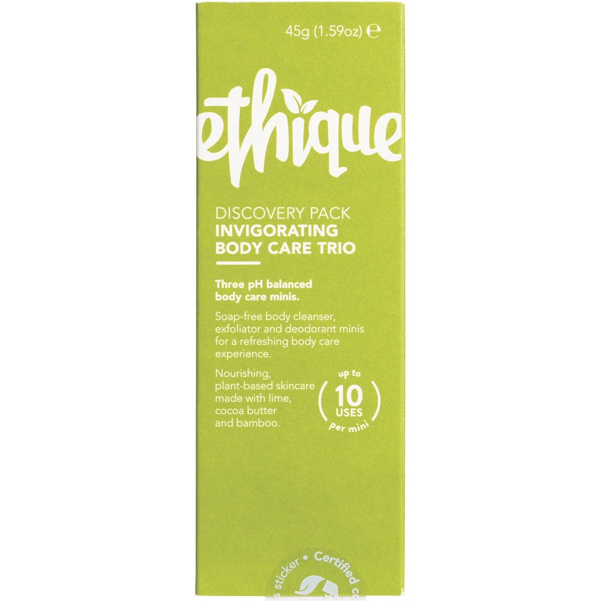 Ethique Discovery Pack 3x Minis Invigorating Body Care 45g