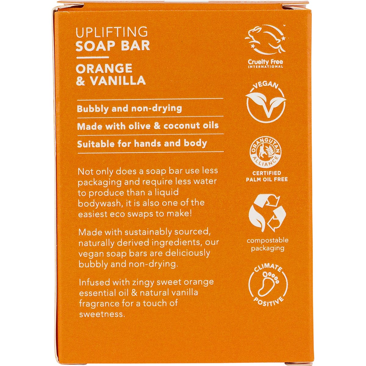 Ethique Soap Bar Orange & Vanilla 120g