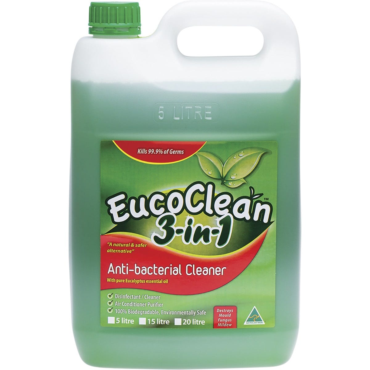 Eucoclean Anti-Bacterial Cleaner 3-in-1 Eucalyptus 5L