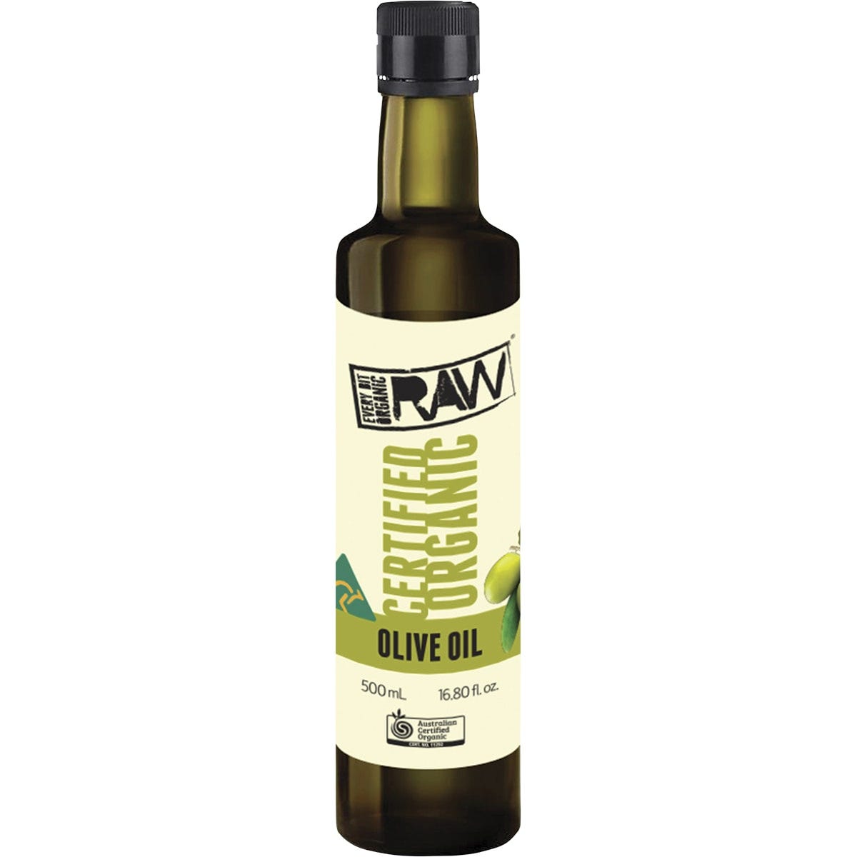 Every Bit Organic Olive Oil Extra Virgin Cold Pressed Unrefined 500ml