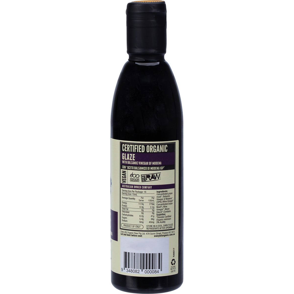 Every Bit Organic Balsamic Vinegar Glaze 6x250ml