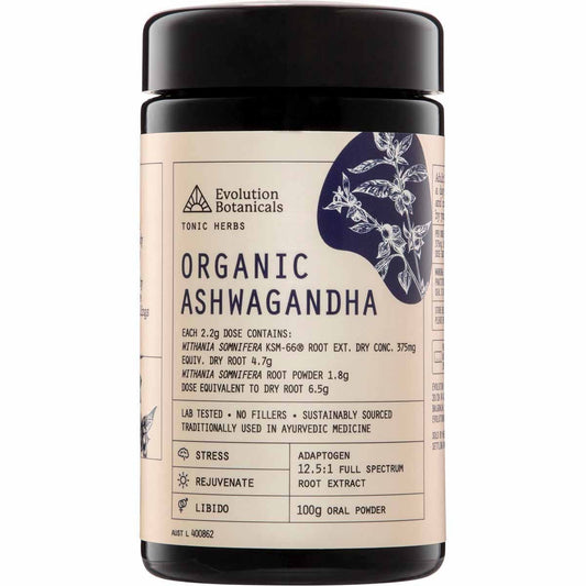 Evolution Botanicals Ashwagandha Tonic Herbs 100g