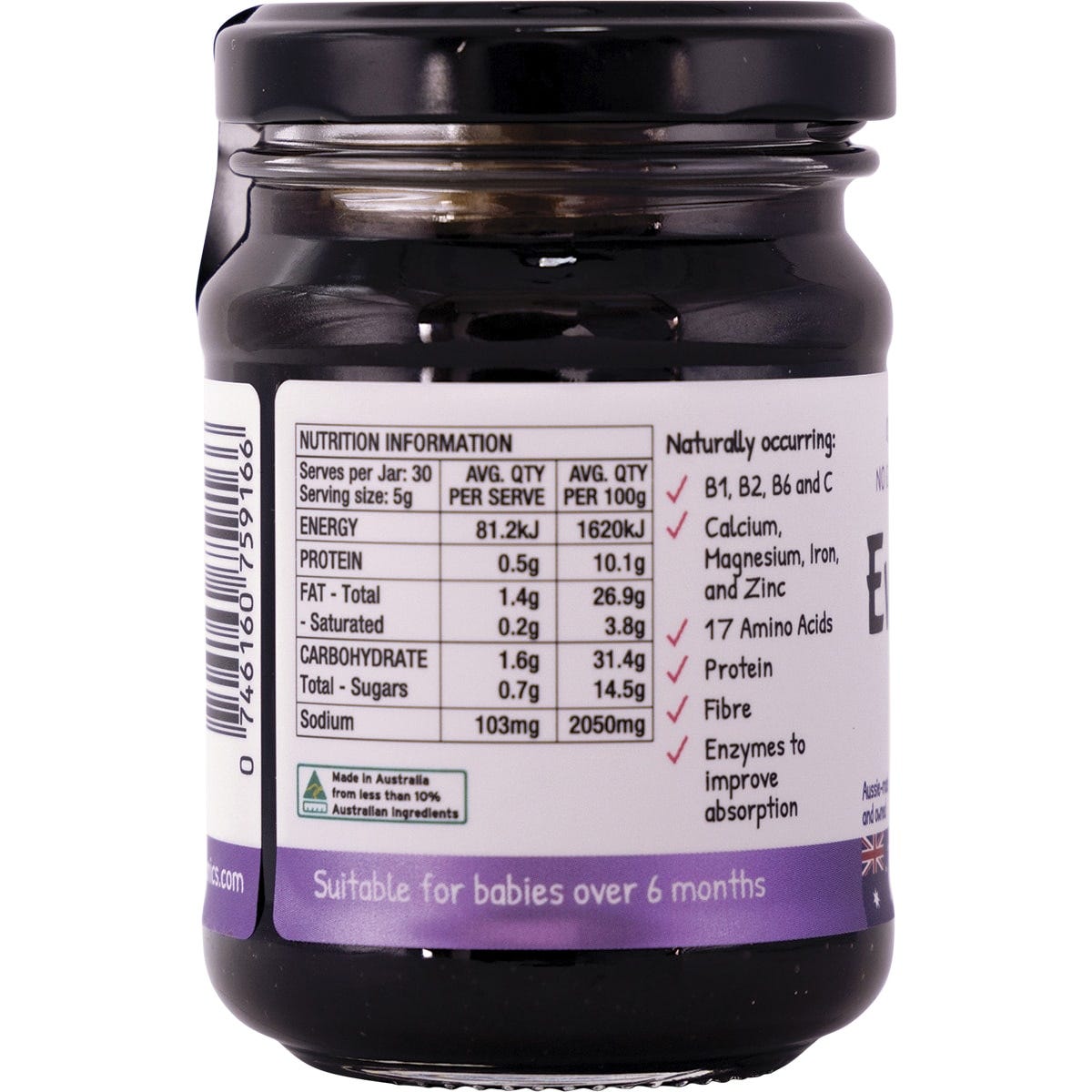 EveryOrganics EveryMite Baby Low FODMAP & Super Low Salt 150g