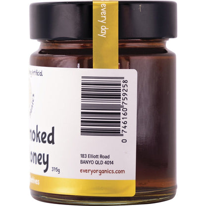 EveryOrganics Cold Smoked Raw Honey From Ethical Beehives 375g