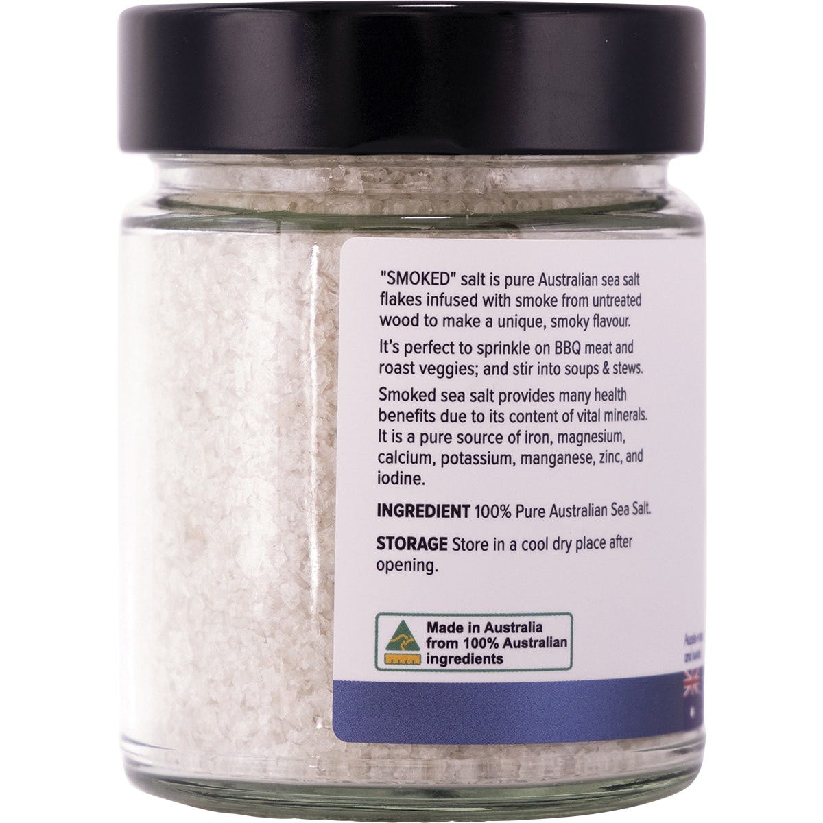 EveryOrganics Cold Smoked Sea Salt Pure Australian Sea Salt 150g