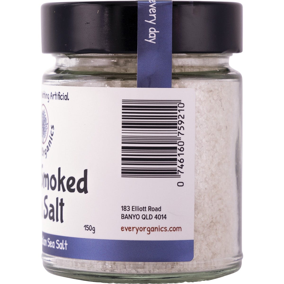 EveryOrganics Cold Smoked Sea Salt Pure Australian Sea Salt 150g