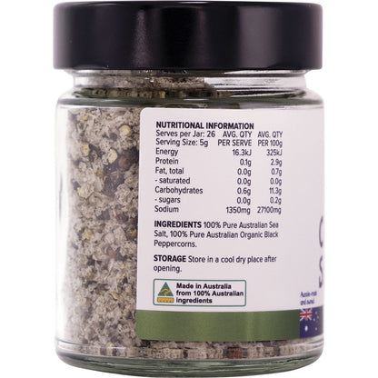 EveryOrganics Cold Smoked Salt & Pepper Organic Black Peppercorn 130g