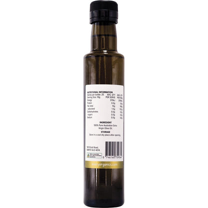 EveryOrganics Cold Smoked Extra Virgin Olive Oil Pure Aust. Oil 250ml