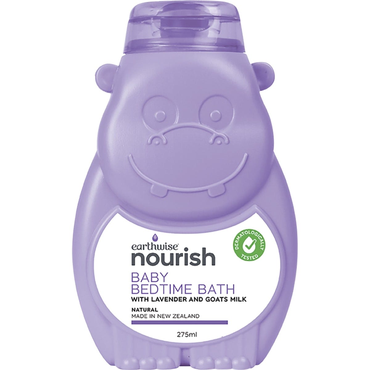 Earthwise Nourish Hippo Baby Bedtime Bath 275ml