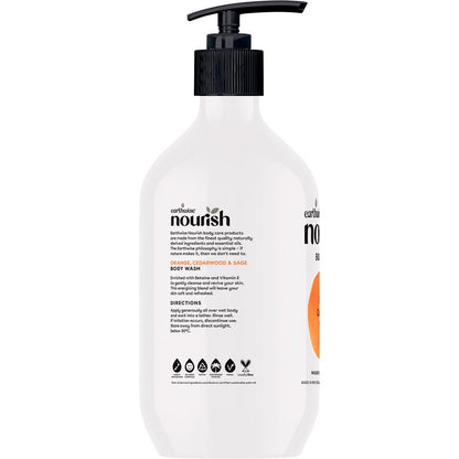 Earthwise Nourish Body Wash Orange, Cedarwood & Sage 1L