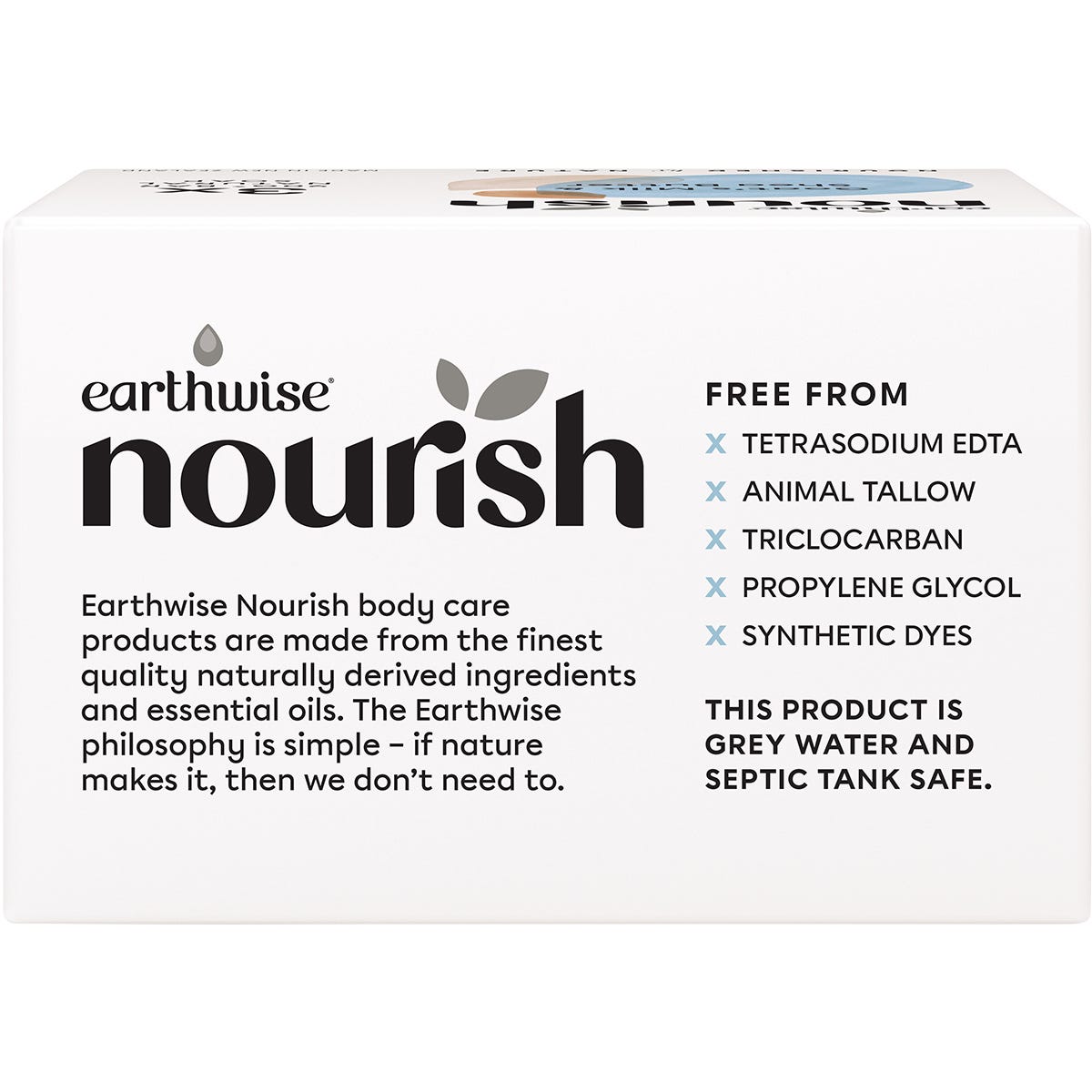 Earthwise Nourish Natural Soap Bar Goat's Milk & Shea Butter 3pk