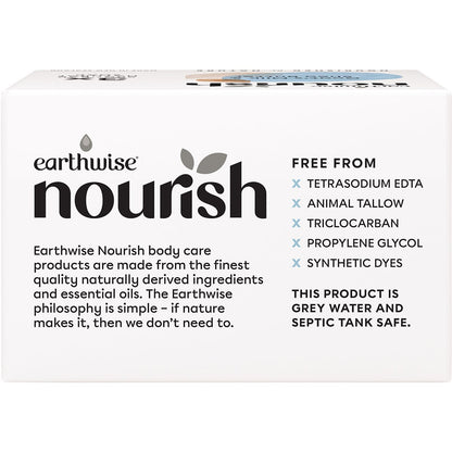 Earthwise Nourish Natural Soap Bar Goat's Milk & Shea Butter 3pk