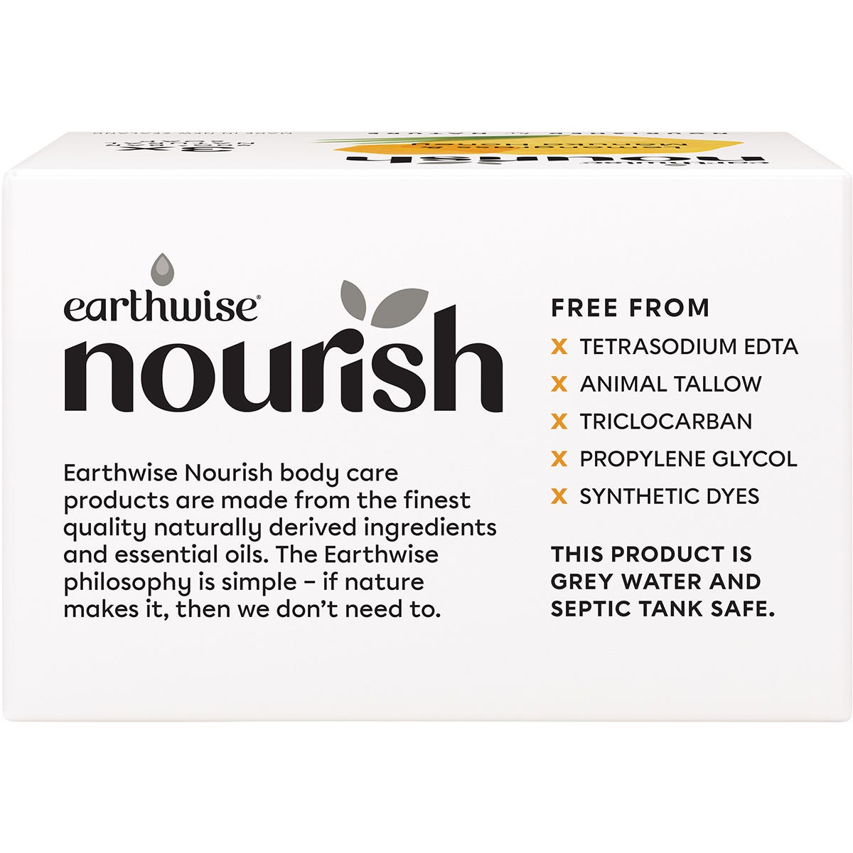 Earthwise Nourish Natural Soap Bar Lemongrass & Manuka Honey 3pk