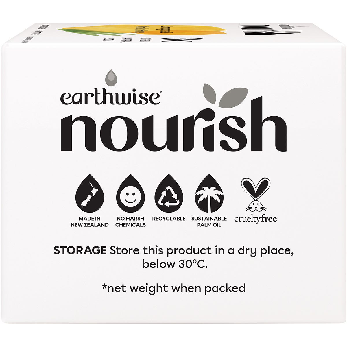 Earthwise Nourish Natural Soap Bar Lemongrass & Manuka Honey 3pk