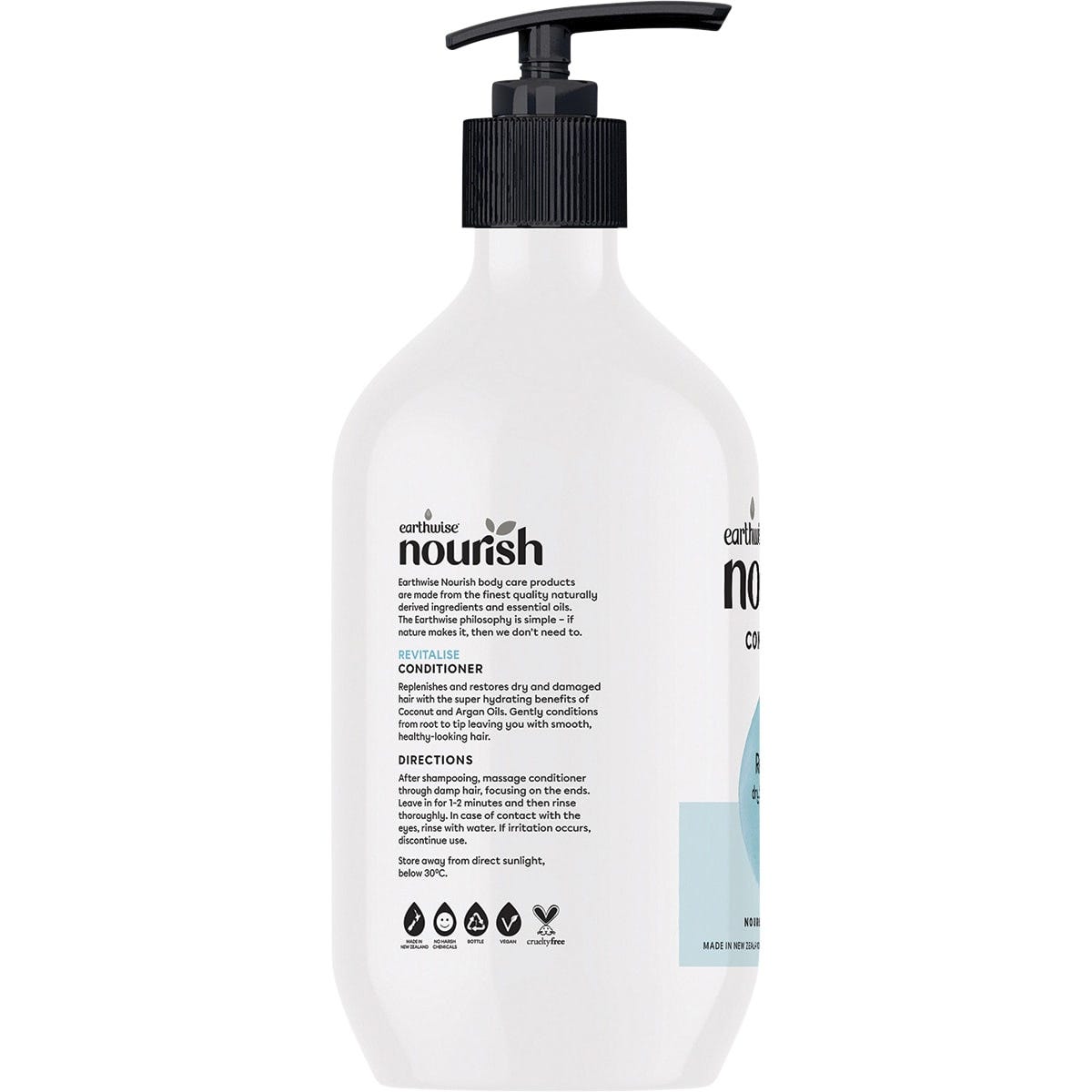 Earthwise Nourish Conditioner Revitalise Dry Damaged Hair 800ml