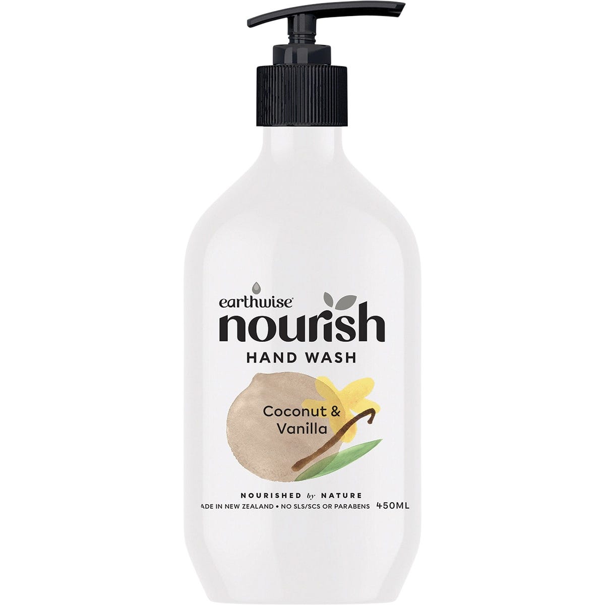 Earthwise Nourish Hand Wash Coconut & Vanilla 450ml