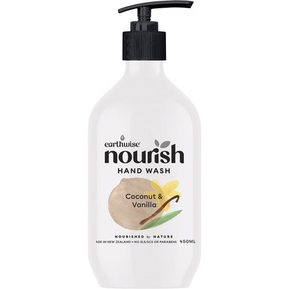 Earthwise Nourish Hand Wash Coconut & Vanilla 450ml