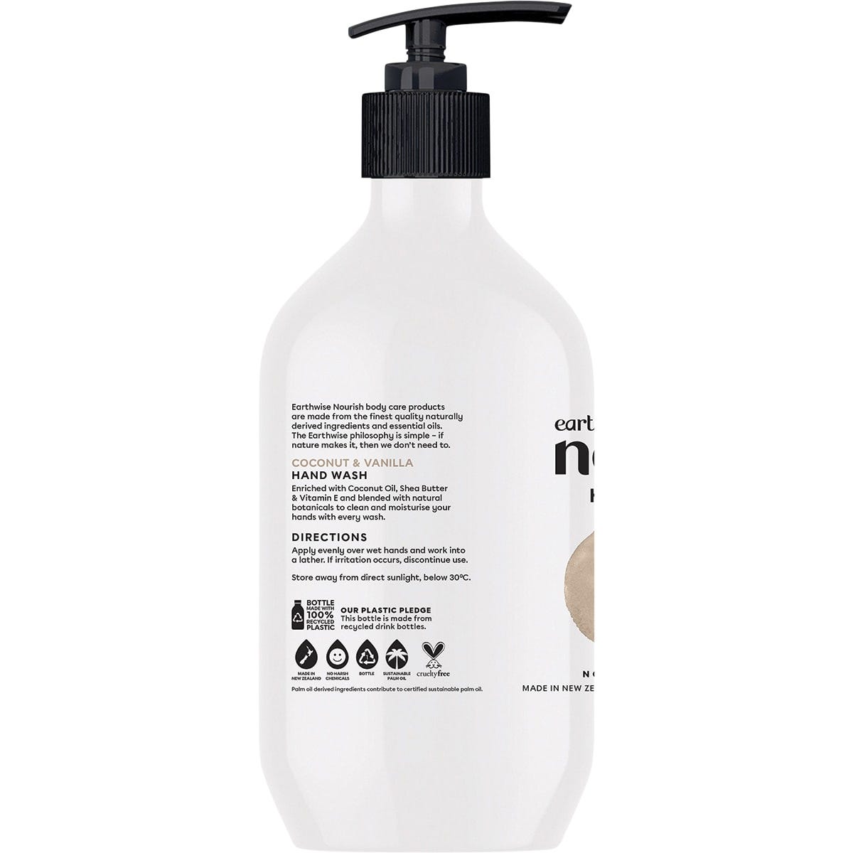 Earthwise Nourish Hand Wash Coconut & Vanilla 450ml