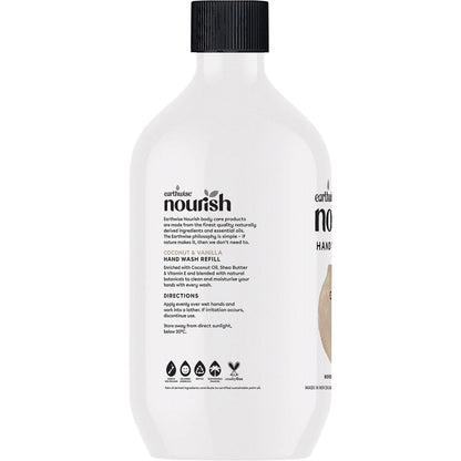 Earthwise Nourish Hand Wash Coconut & Vanilla 900ml