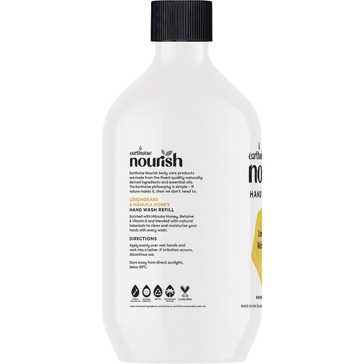 Earthwise Nourish Hand Wash Lemongrass & Manuka Honey 900ml