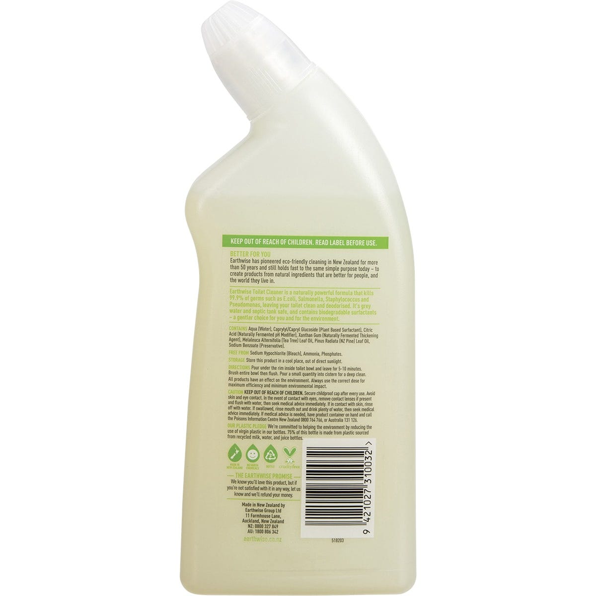 Earthwise Toilet Cleaner Pine & Tea Tree 500ml