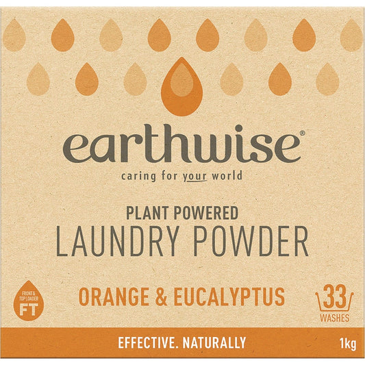 Earthwise Laundry Powder Orange & Eucalyptus 1kg