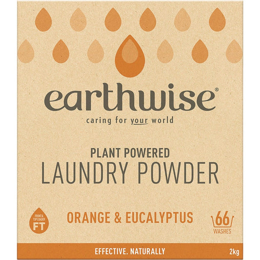 Earthwise Laundry Powder Orange & Eucalyptus 2kg