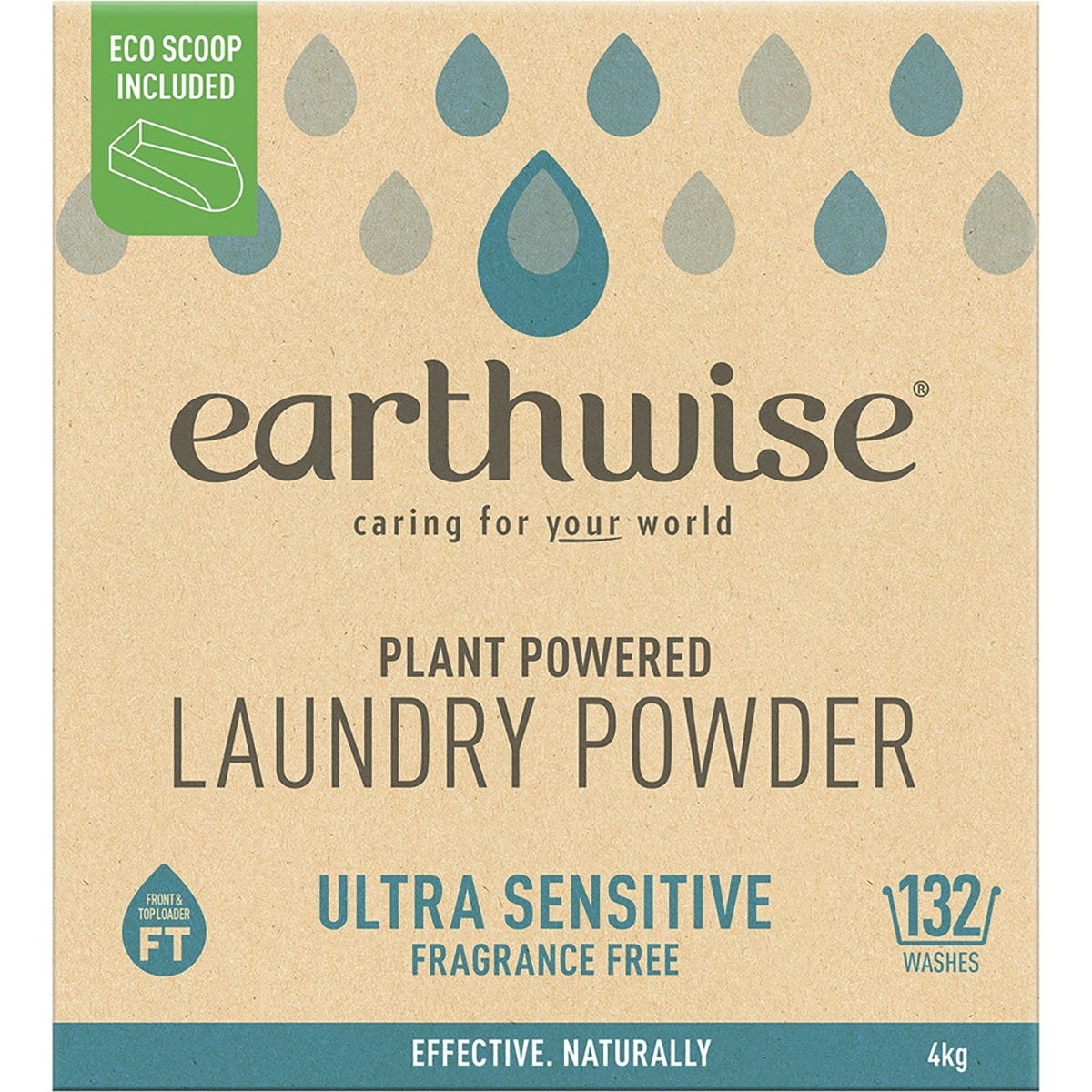 Earthwise Laundry Powder Fragrance Free 4kg