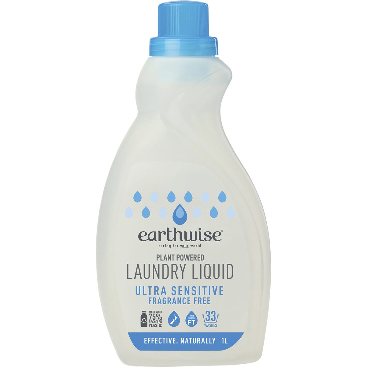 Earthwise Laundry Liquid Fragrance Free 1L