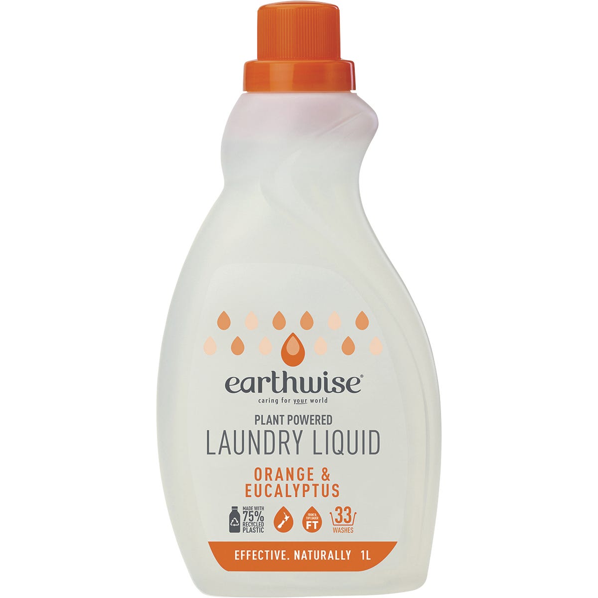 Earthwise Laundry Liquid Orange & Eucalyptus 1L