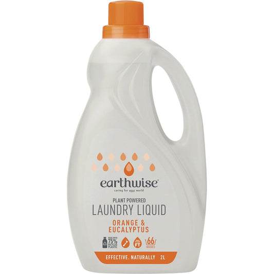 Earthwise Laundry Liquid Orange & Eucalyptus 2L