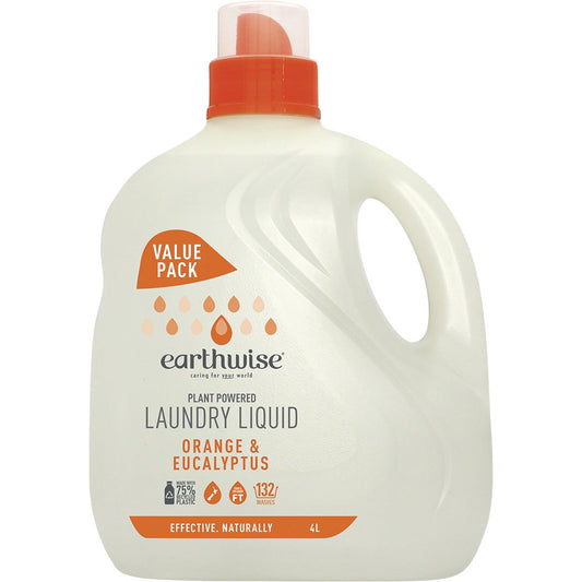 Earthwise Laundry Liquid Orange & Eucalyptus 4L