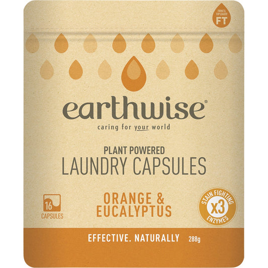 Earthwise Laundry Capsules Orange & Eucalyptus 16pk