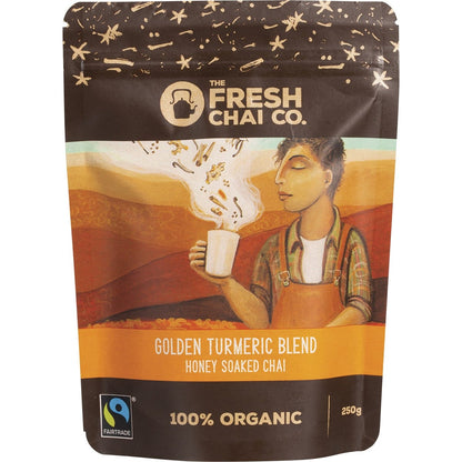 The Fresh Chai Co. Golden Turmeric Blend Honey Soaked Chai 250g