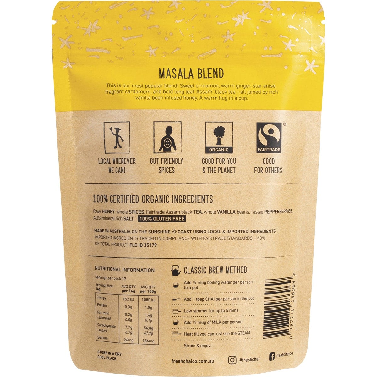 The Fresh Chai Co. Masala Blend Honey Soaked Chai 250g