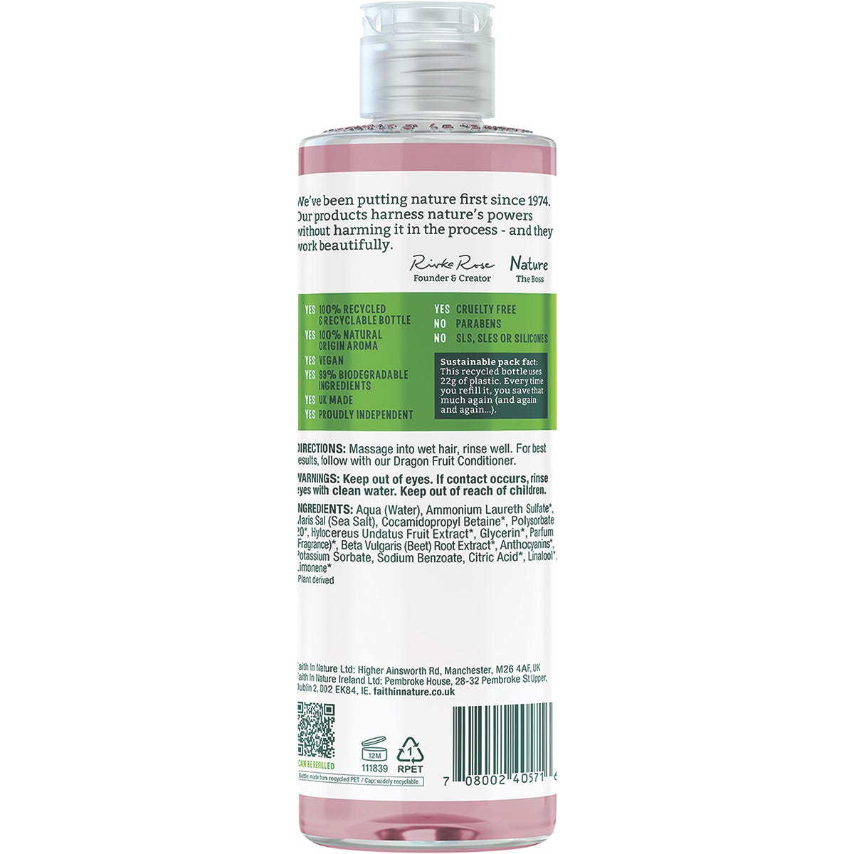 Faith In Nature Shampoo Revitalising Dragon Fruit 400ml