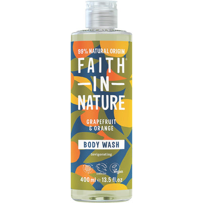 Faith In Nature Body Wash Invigorating Grapefruit & Orange 400ml