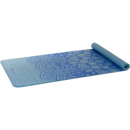 Gaiam Yoga Mat Classic Starter 3mm Blue Flower 61cm x 173cm