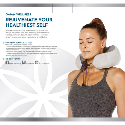 Gaiam Neck Massager with USB Charger