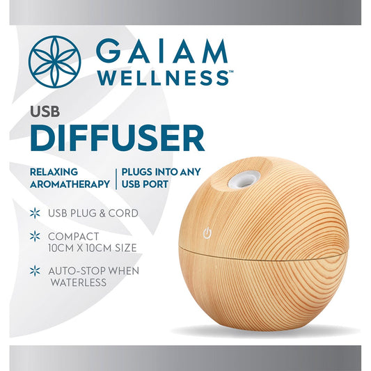 Gaiam Diffuser with USB 10cm x 10cm