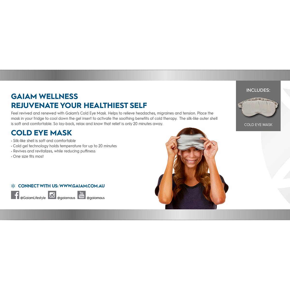 Gaiam Revive and Renew Cold Eye Mask