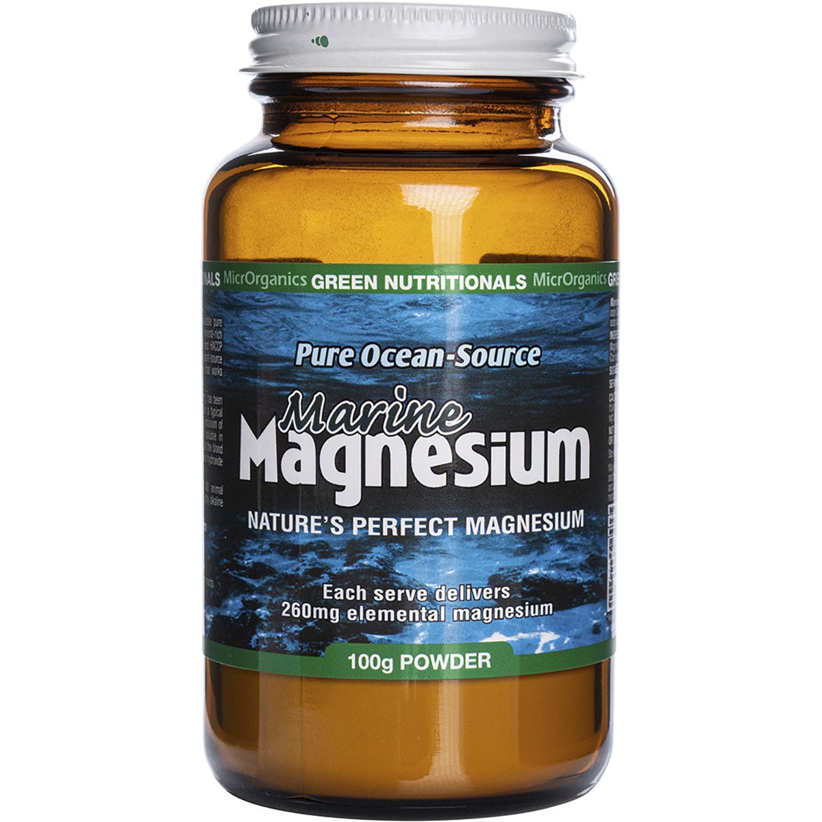 Green Nutritionals Marine Magnesium Powder 260mg 100g