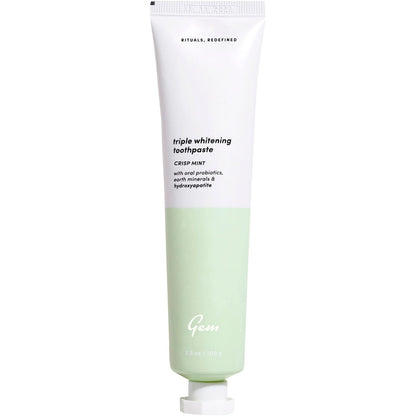 Gem Toothpaste Triple Whitening Crisp Mint 100g