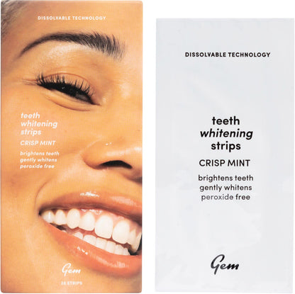 Gem Whitening Strips Crisp Mint 28pcs