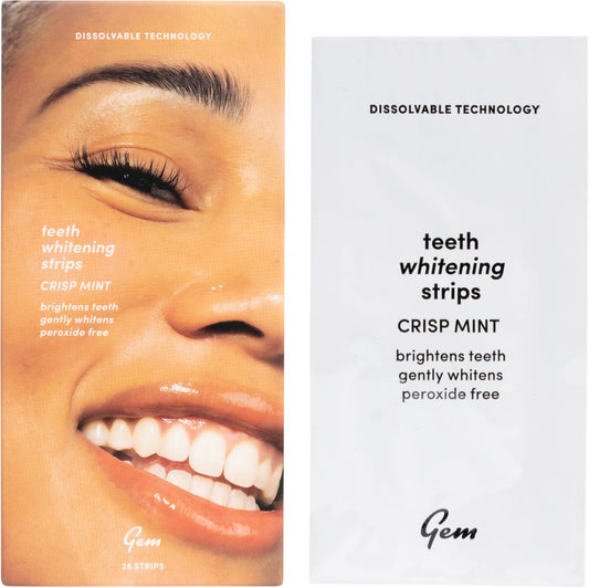 Gem Whitening Strips Crisp Mint 28pcs